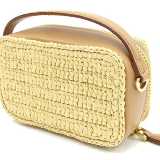 Beige Leather Prada Pouch