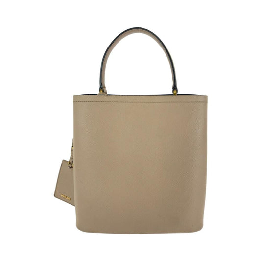 Beige Leather Prada Handbag