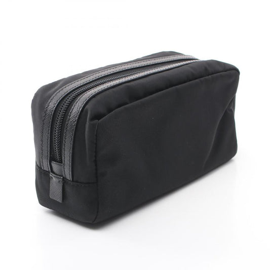 Black Canvas Prada Pouch
