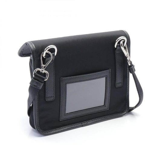 Black Canvas Prada Shoulder Bag