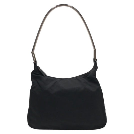 Black Canvas Prada Shoulder Bag