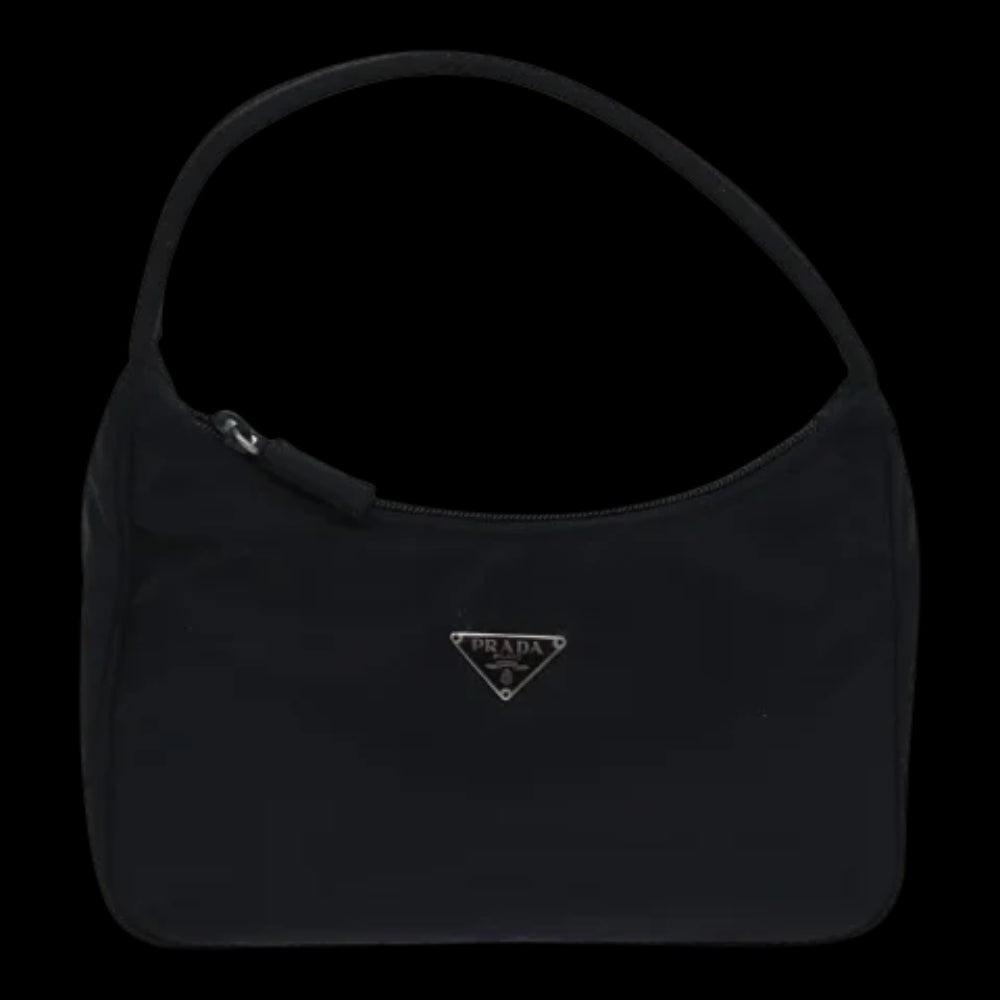 Black Fabric Prada Handbag