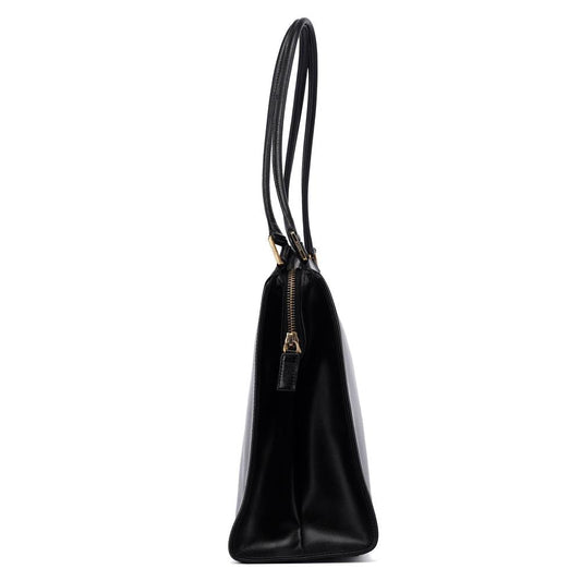 Black Leather Prada Handbag