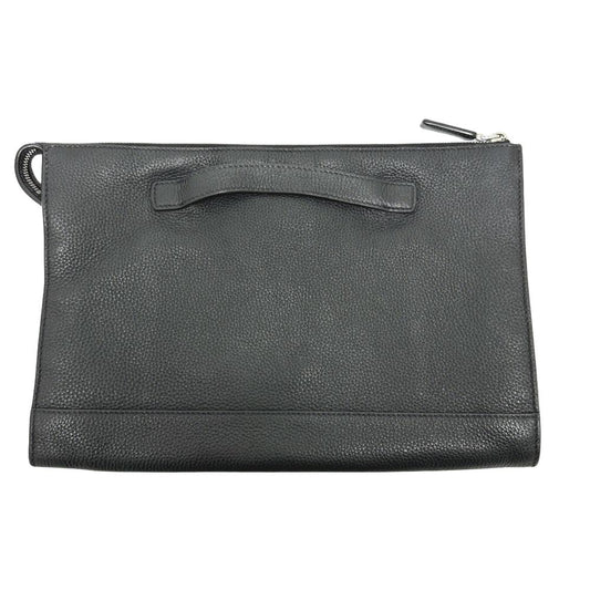Black Leather Prada Clutch