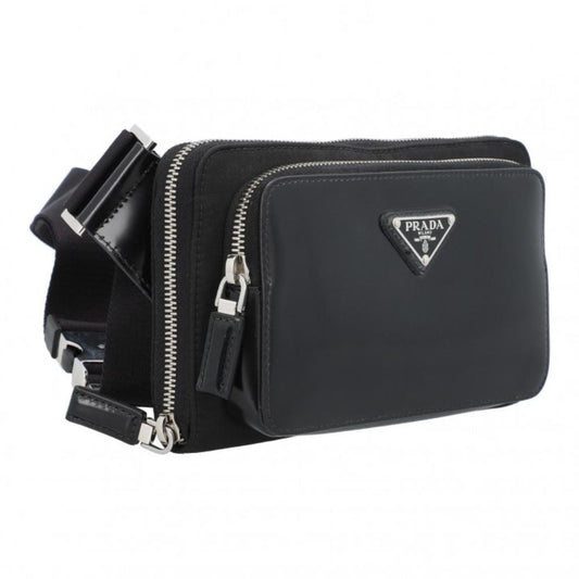 Black Leather Prada Crossbody Bag