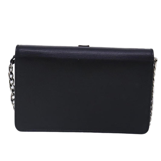 Black Leather Prada Crossbody Bag