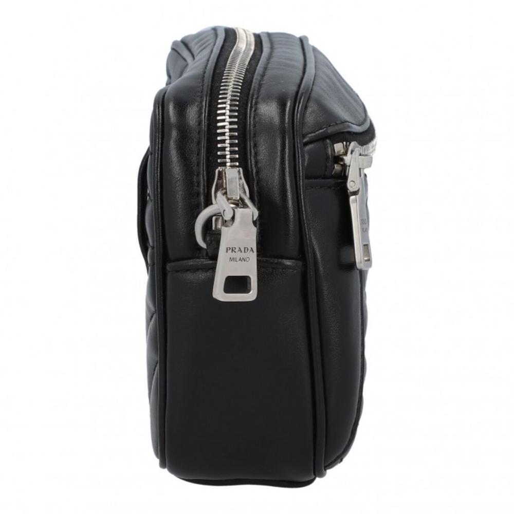 Black Leather Prada Crossbody Bag
