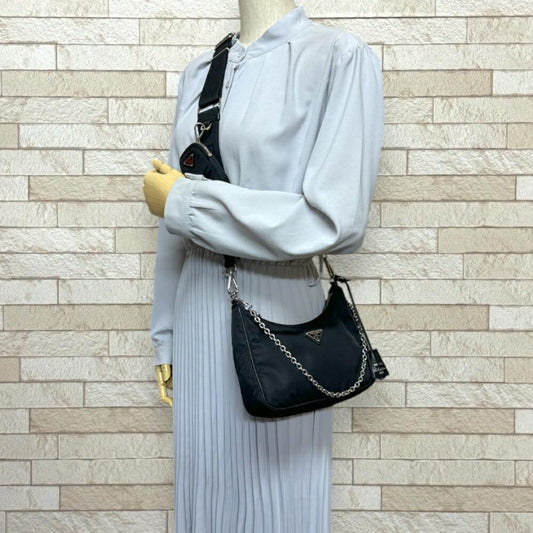 Black Nylon Prada Shoulder Bag