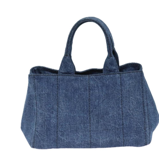 Blue Canvas Prada Canapa Tote