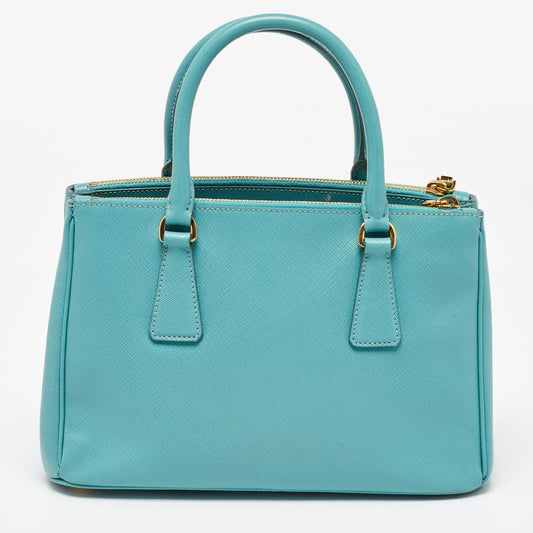 Blue Fabric Prada Tote