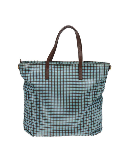 Blue Nylon Prada Galleria Bag