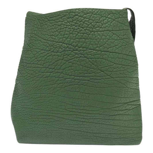 Green Leather Prada Shoulder Bag