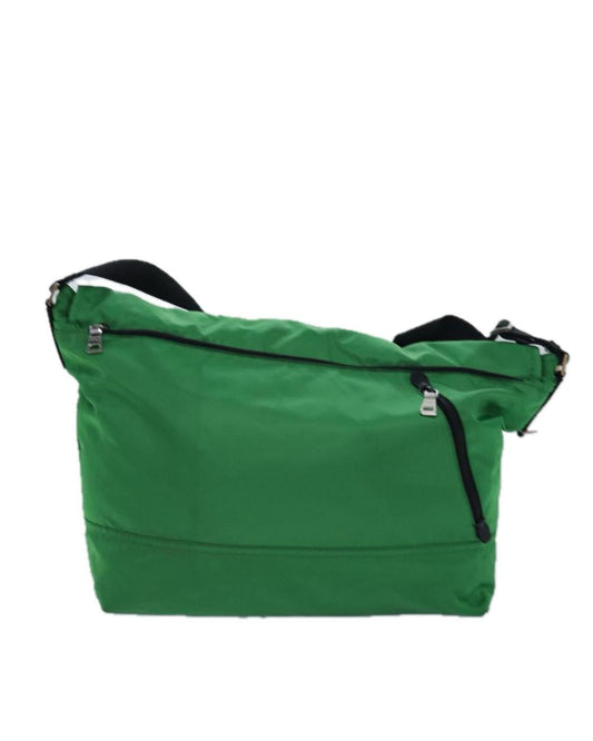Green Nylon Prada Galleria Bag
