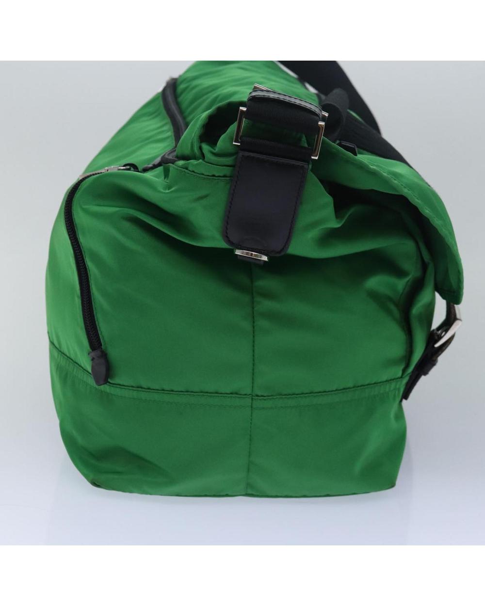 Green Nylon Prada Galleria Bag
