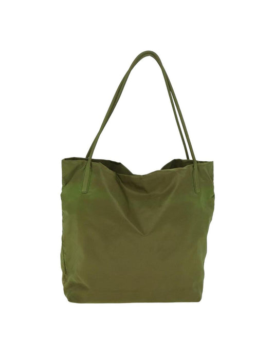 Green Nylon Prada Tote