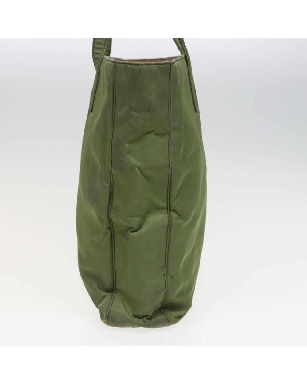 Green Nylon Prada Tote