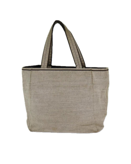 Grey Canvas Prada Tote
