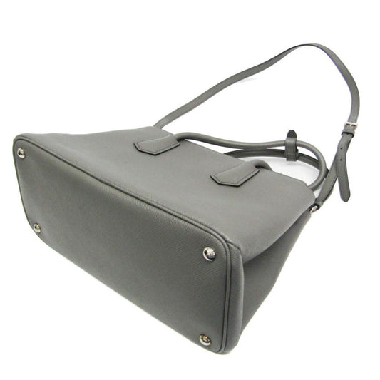Grey Fabric Prada Handbag