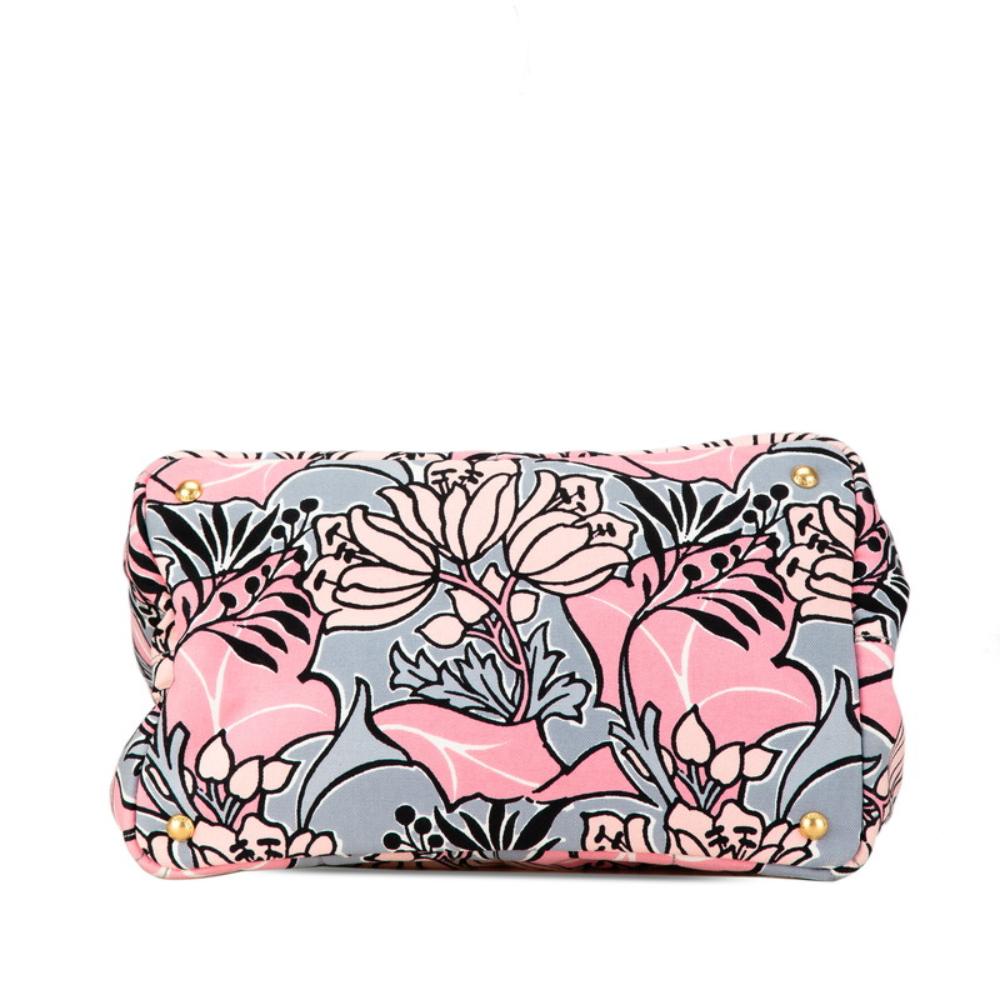 Multicolor Canvas Prada Canapa Tote