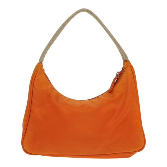 Orange Fabric Prada Handbag