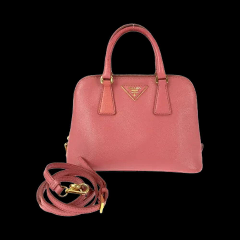 Pink Leather Prada Handbag