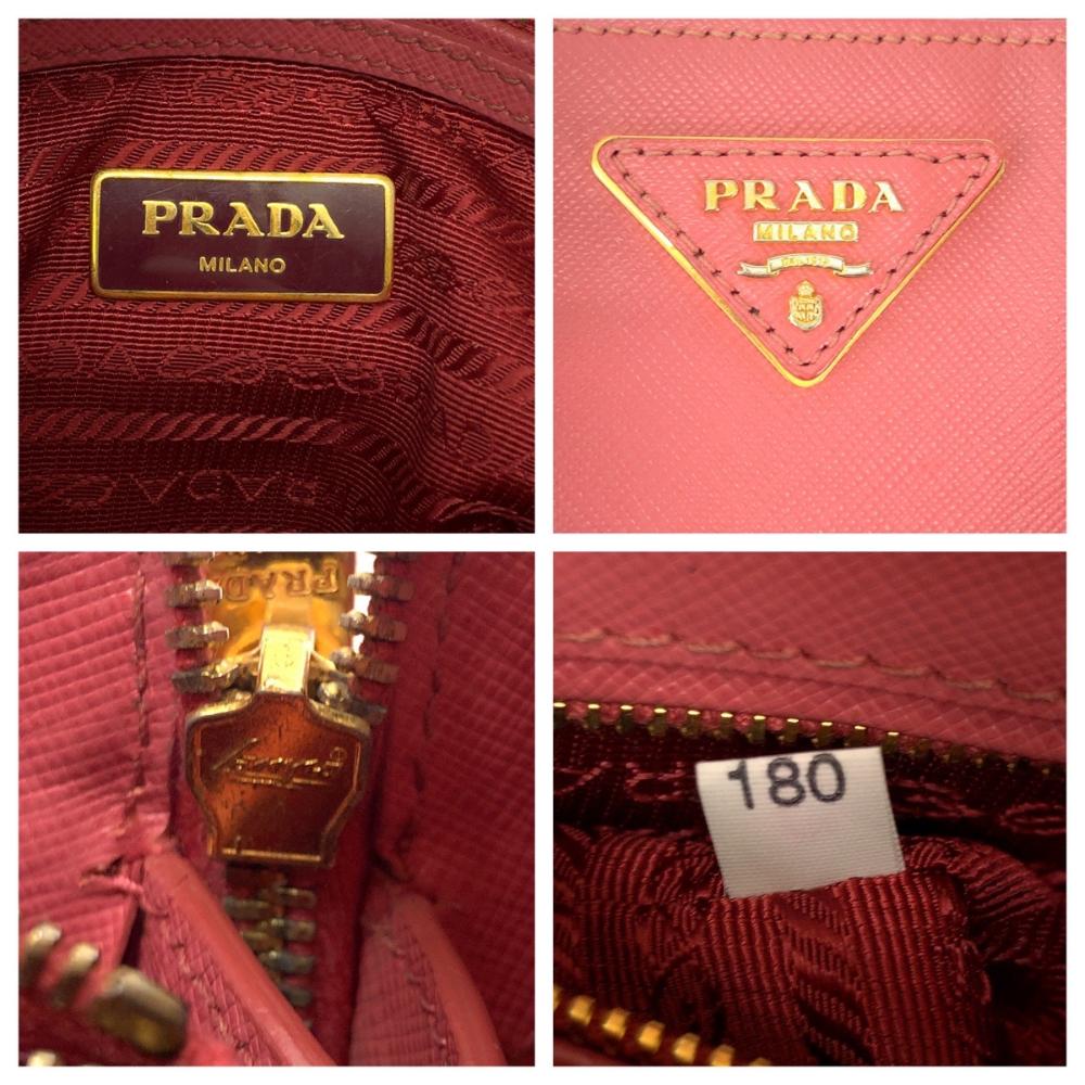 Pink Leather Prada Handbag