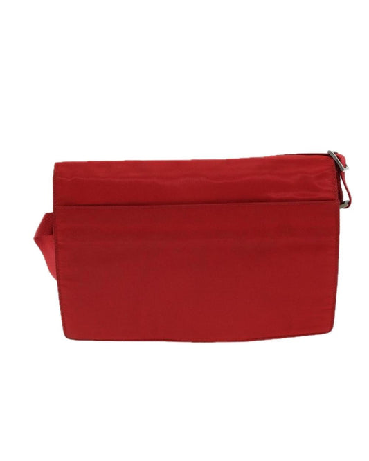 Red Nylon Prada Shoulder Bag