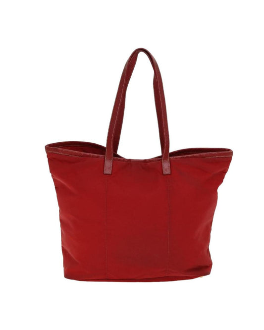 Red Nylon Prada Tote