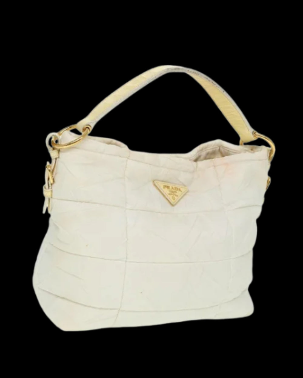 White Nylon Prada Shoulder Bag