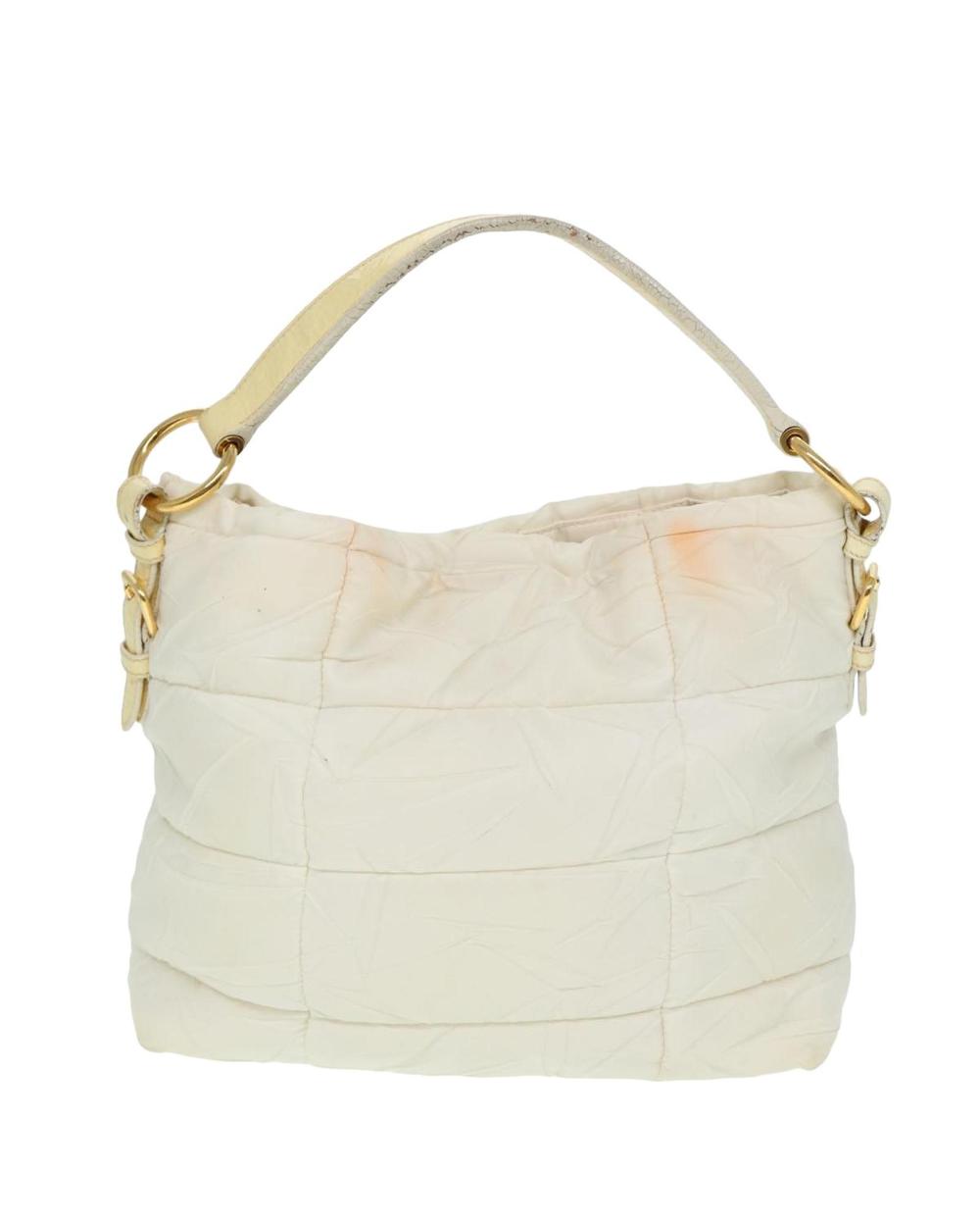 White Nylon Prada Shoulder Bag