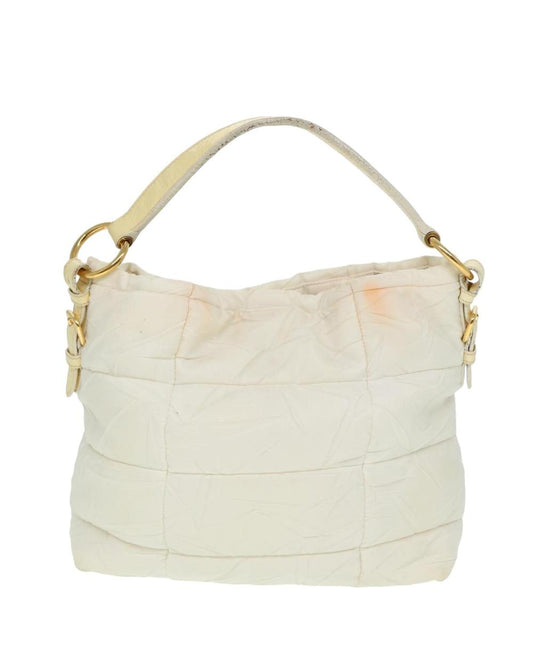 White Nylon Prada Shoulder Bag