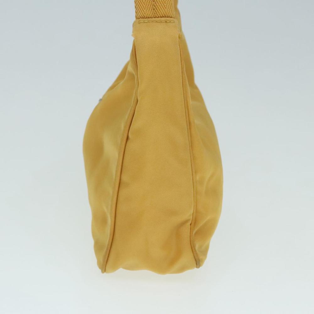 Yellow Fabric Prada Handbag