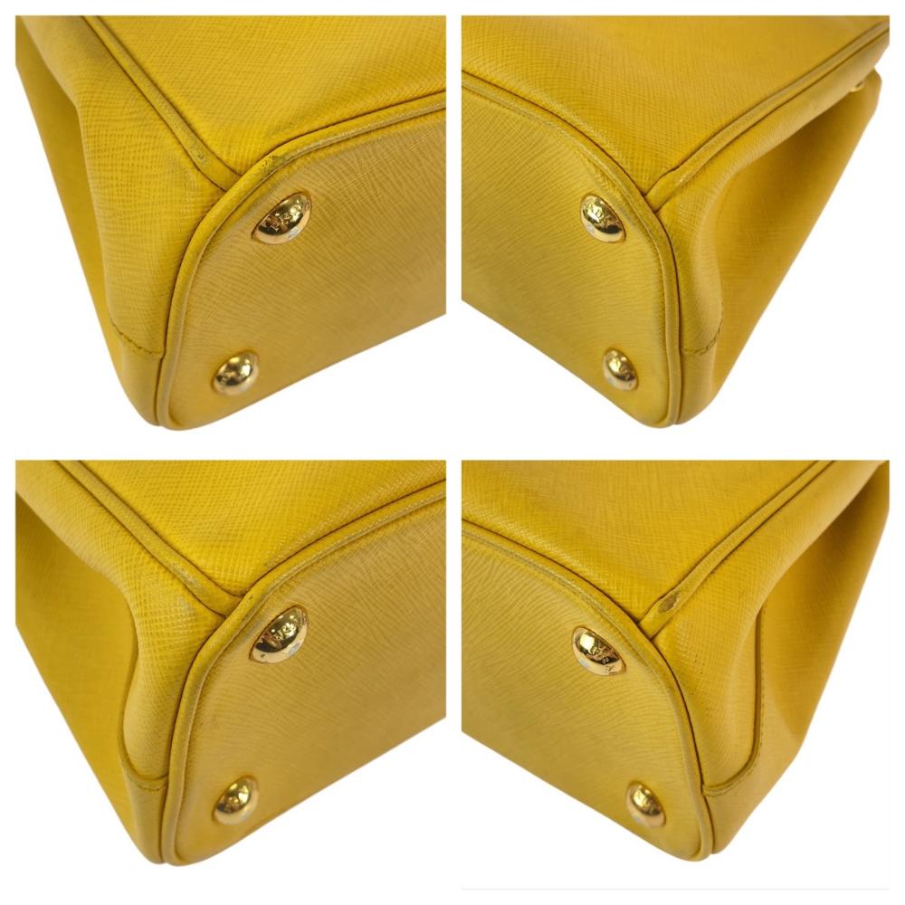 Yellow Leather Prada Galleria Bag