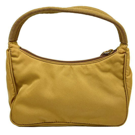 Yellow Nylon Prada Handbag