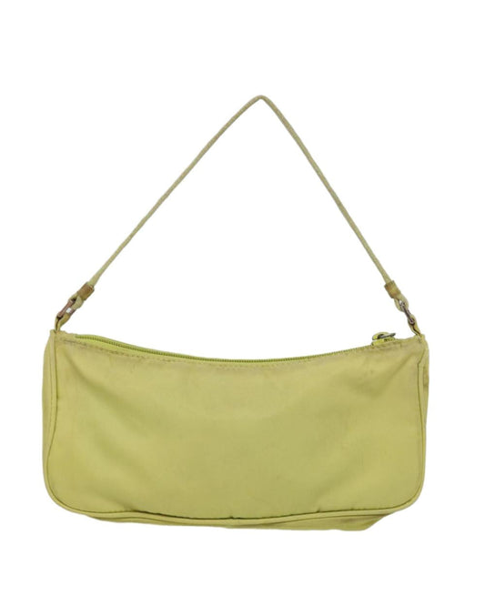 Yellow Nylon Prada Pouch