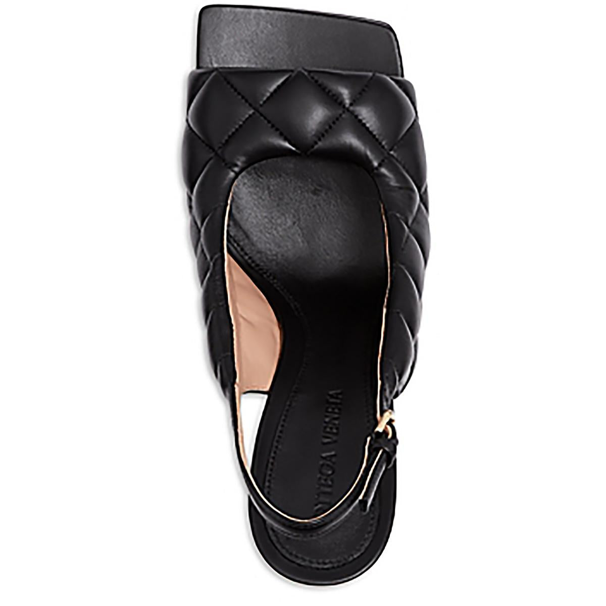 729765VBRR0 Womens Textured Man Made Slingback Heels