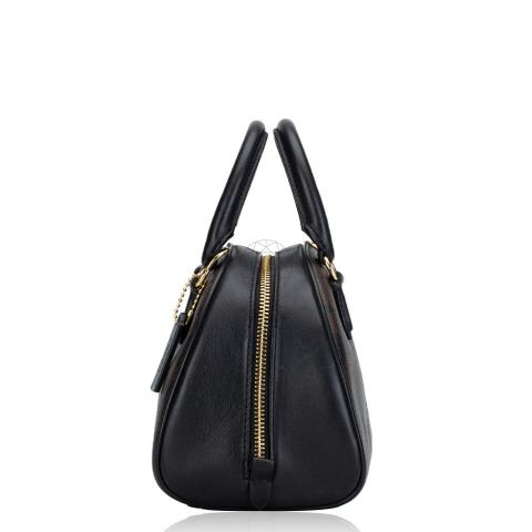 Coach Sydney Satchel Signature Brown Black
