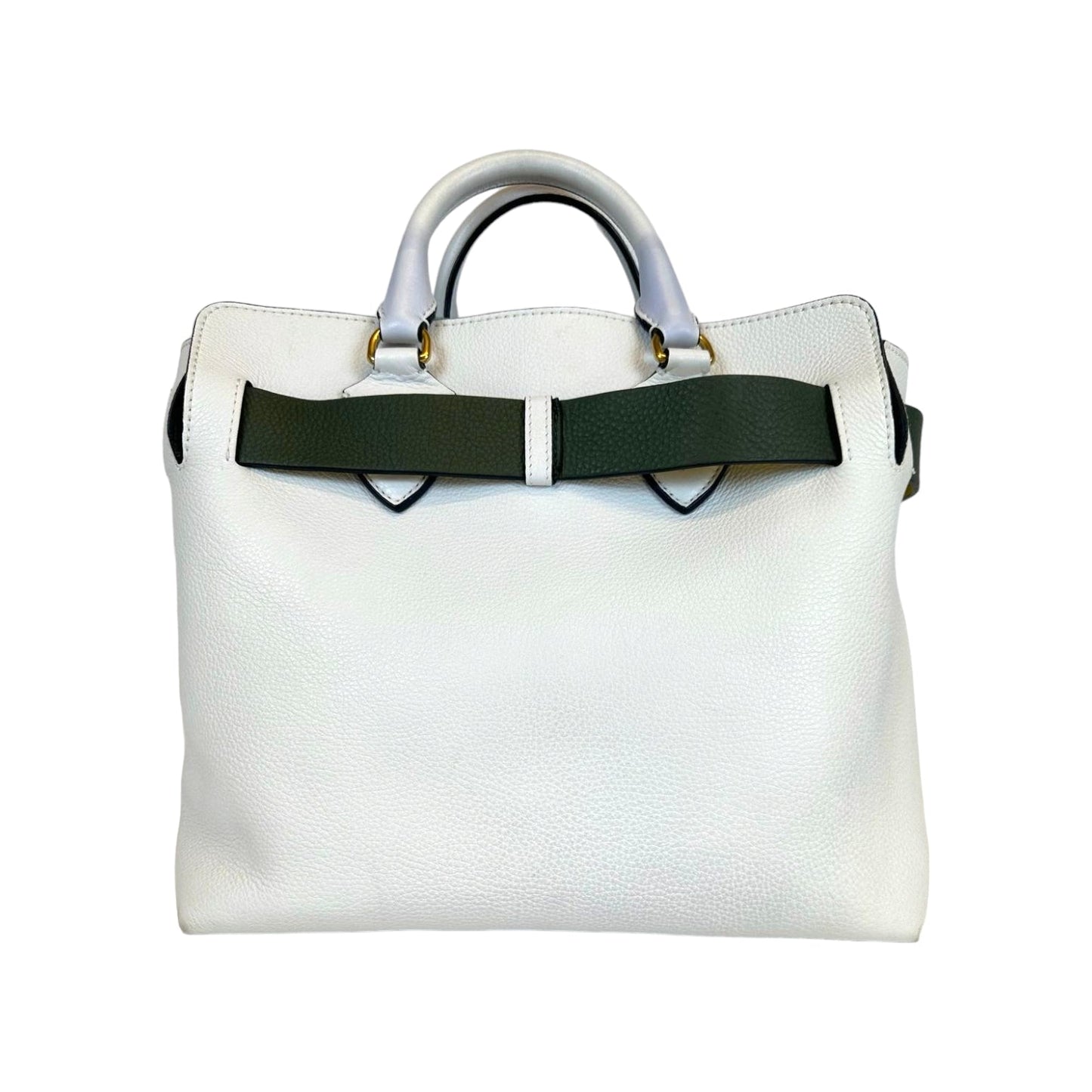 Burberry White Belt Bag Large