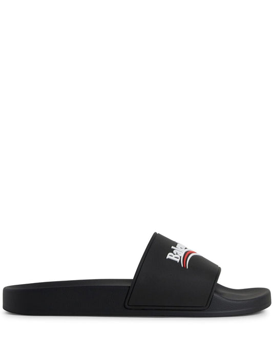 Balenciaga Women Political Campaign Pool Slides