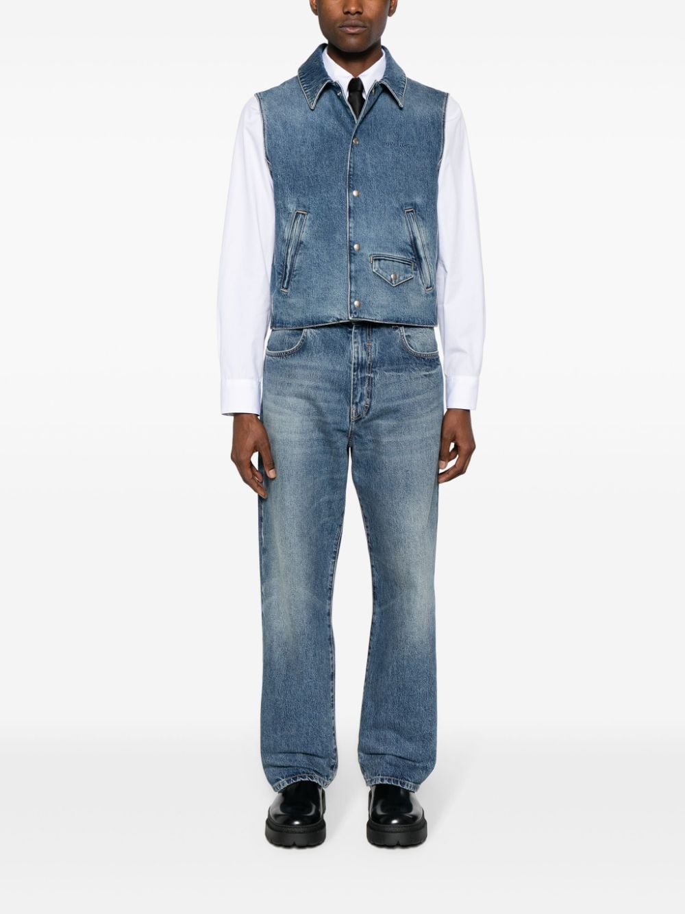 Givenchy Men Denim Cotton Vest