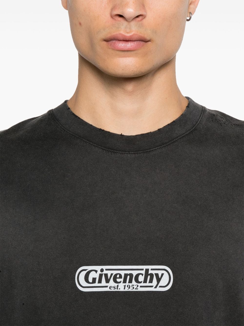 Givenchy Men Printed Cotton T-Shirt