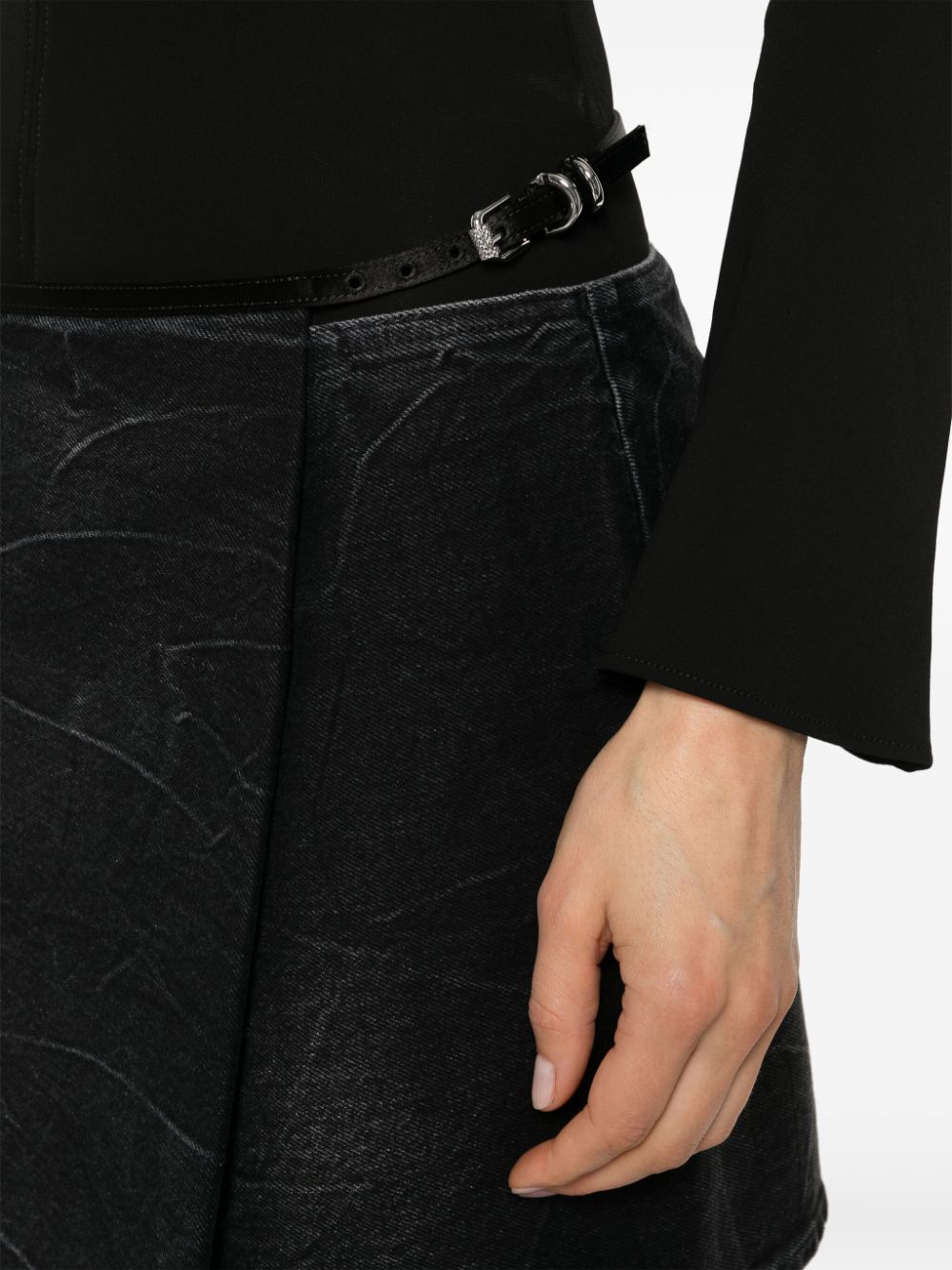 Givenchy Women Voyou Denim Mini Skirt