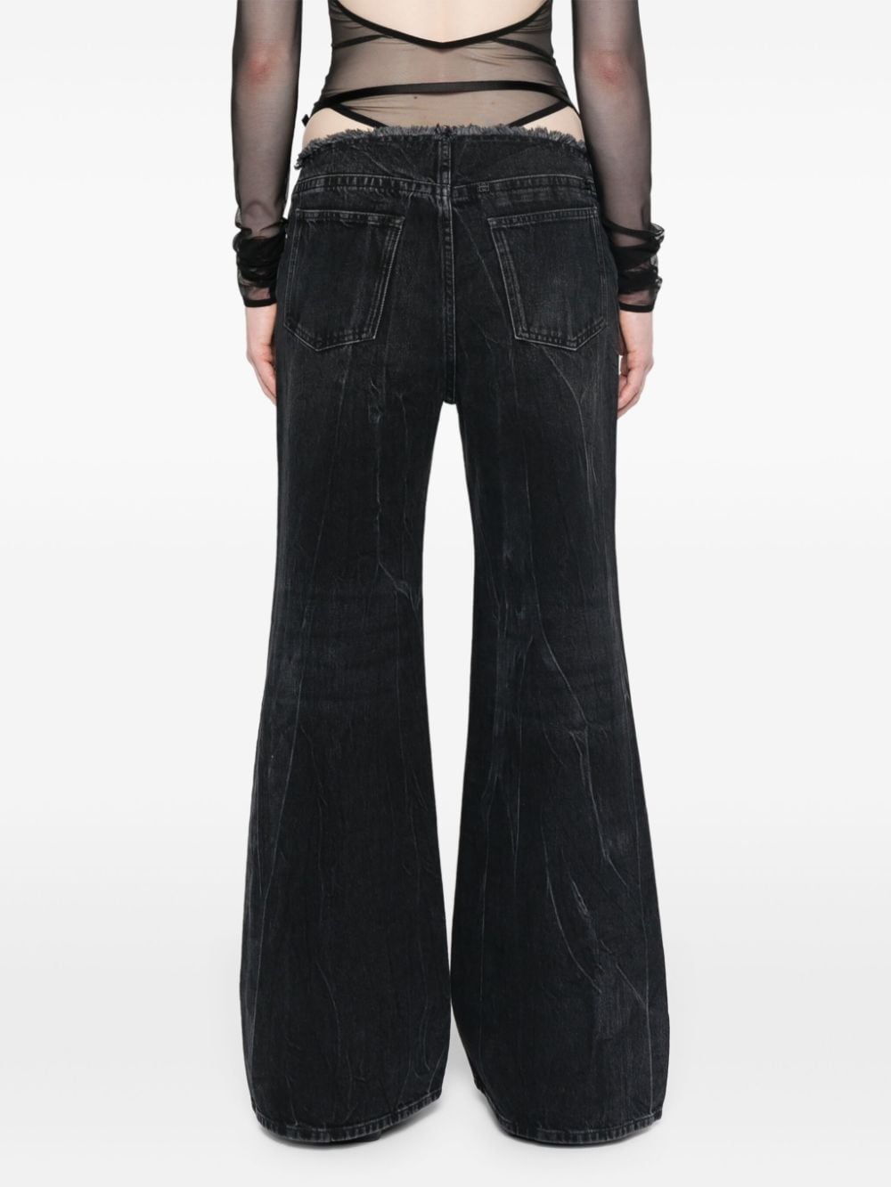 Givenchy Women Wide-Leg Denim Cotton Jeans