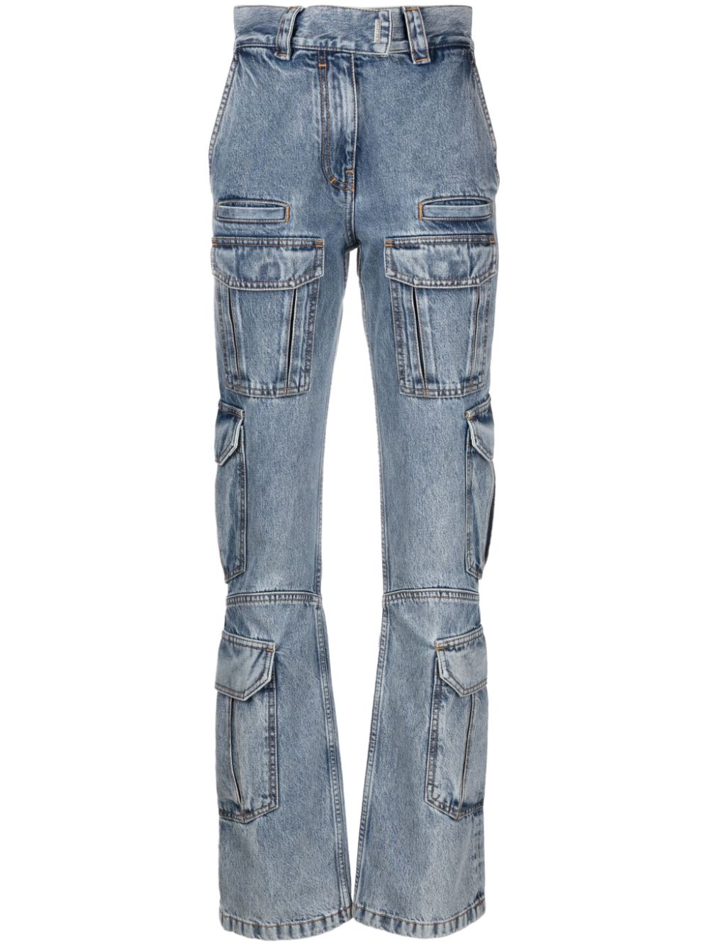 Givenchy Women Cargo Denim Cotton Jeans