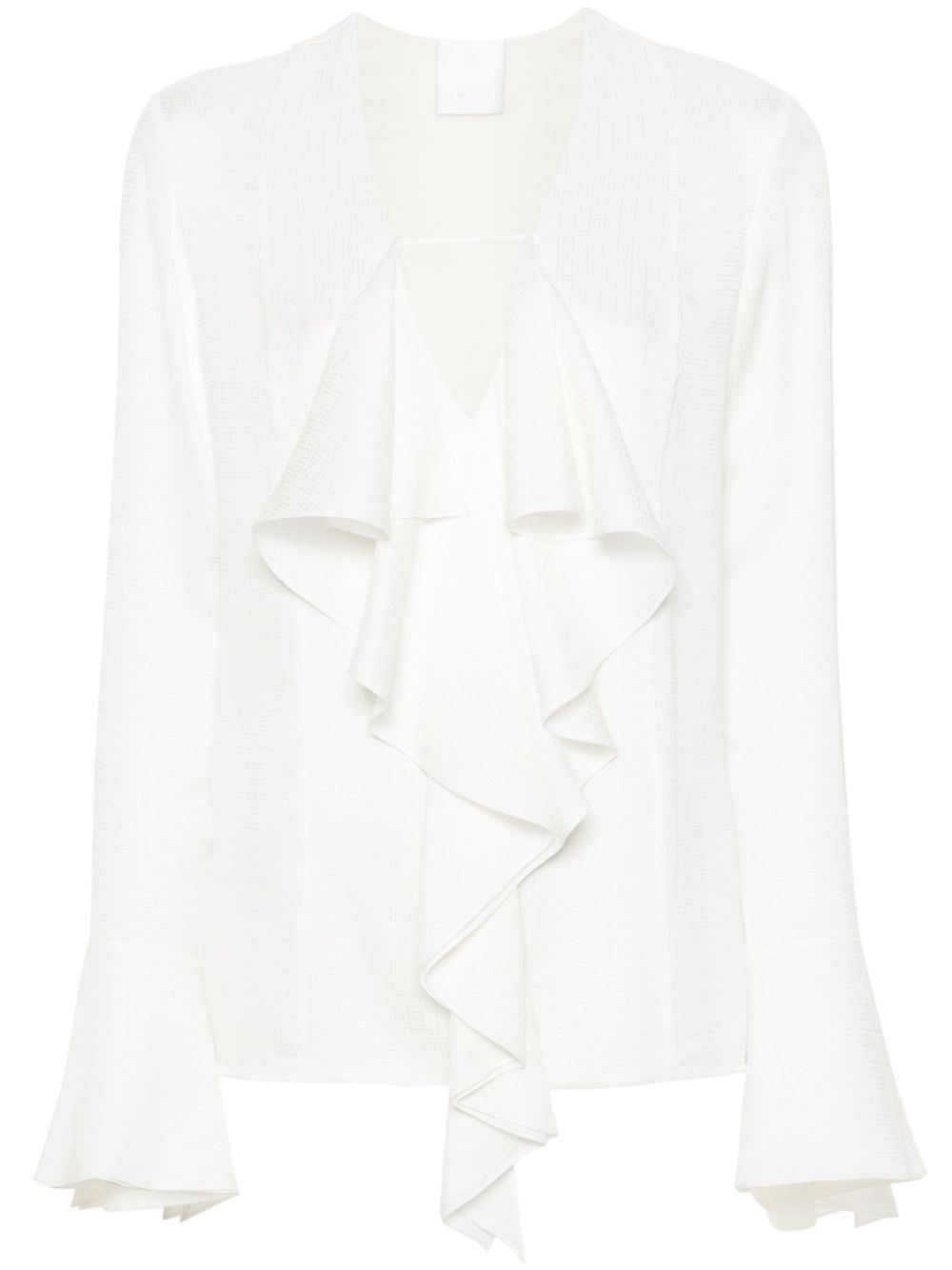 Givenchy Women Silk Ruffled Blouse