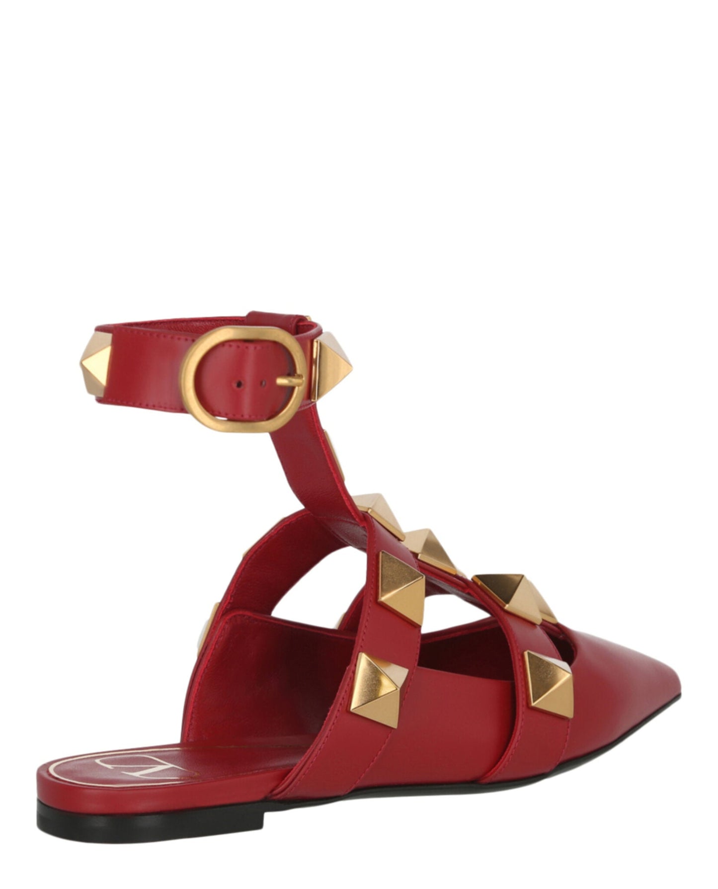 Valentino Womens Roman Stud Ballerina Shoe