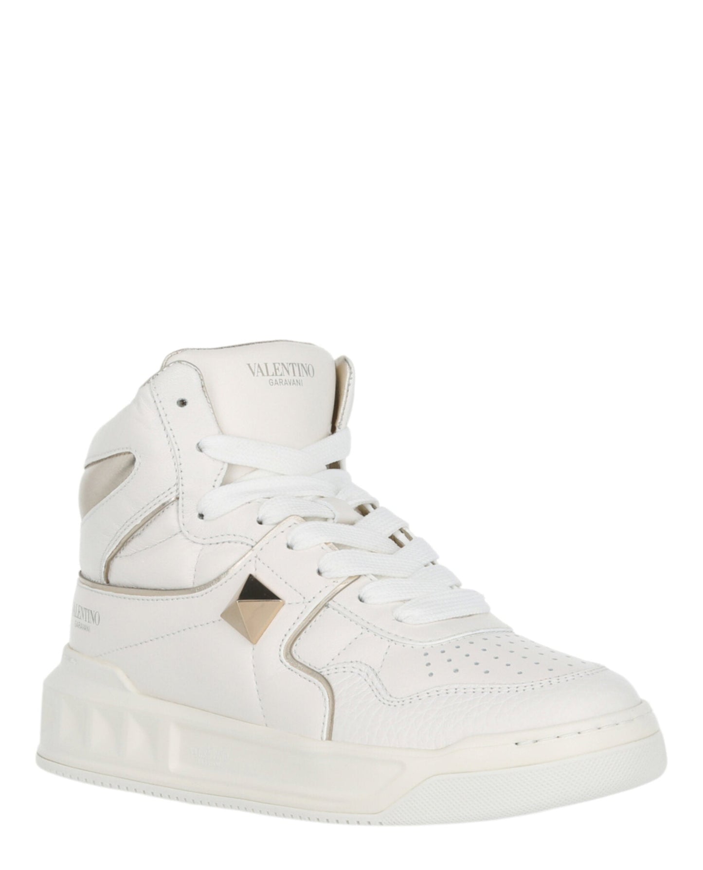 Valentino Womens One Stud High-Top Sneaker